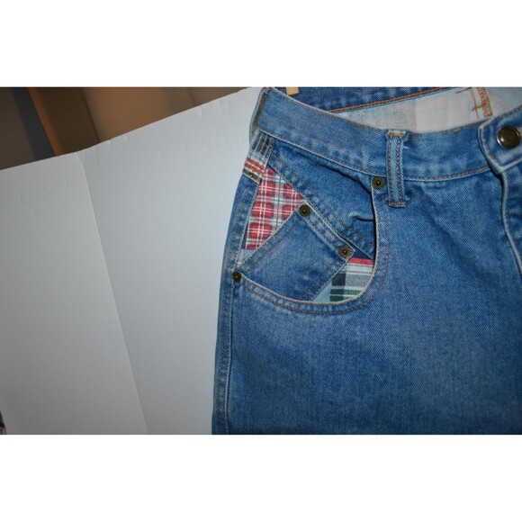 Vintage Jean Shorts 1980s Zena with Red White and Blue - Picture 3 of 7